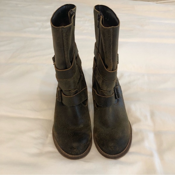 Charles by Charles David distressed leather boots size 7 - Picture 3 of 7